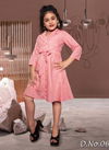 Pink Colour Arya Latest Designer Fancy One Pis Style Viscos Softy Belt Western Type Children Wear Collection Eataa 06